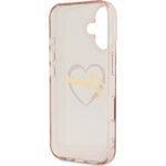 Coque Guess Hardcase IML Heart pour iPhone 16 - Pink – Image 6