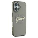 Coque Guess Hardcase IML Heart pour iPhone 16 - Black – Image 4