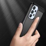 Coque Techsuit Carbon Silicone pour Samsung Galaxy A33 - Black – Image 4