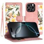 Étui portefeuille Techsuit FlipCraft pour iPhone 16 Pro - Sweetheart Pink