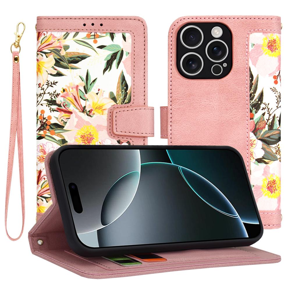 1669003 Étui portefeuille Techsuit FlipCraft pour iPhone 16 Pro - Sweetheart Pink – Image 1