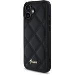 Coque Guess Quilted Metal Logo pour iPhone 16 Plus - Black – Image 5