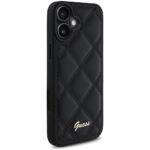 Coque Guess Quilted Metal Logo pour iPhone 16 Plus - Black – Image 4