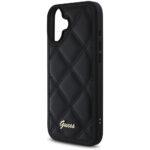 Coque Guess Quilted Metal Logo pour iPhone 16 Plus - Black – Image 6