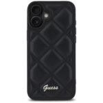 Coque Guess Quilted Metal Logo pour iPhone 16 Plus - Black – Image 2