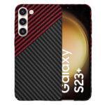 Coque Techsuit Carbonite FiberShell pour Samsung Galaxy S23 Plus - Red Vortex