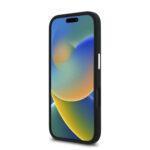 Coque Guess Silicone Script Metal Logo & Frame pour iPhone 16 Plus - Black – Image 2