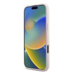 Coque Guess Silicone Script Metal Logo & Frame pour iPhone 16 Plus - Pink – Image 2