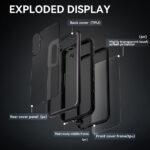Coque intégrale étanche ShellBox Waterproof IP68 pour Samsung Galaxy A16 4G / A16 5G - Black – Image 4
