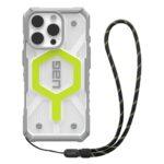 Coque UAG Pathfinder Clear Magsafe pour iPhone 16 Pro - Active Neon Lanyard