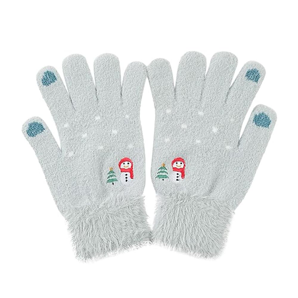 1774333 Gants pour écran tactile Techsuit (ST0011) en fourrure de vison, taille 21 cm - Blue – Image 1