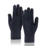 Gants pour écran tactile Techsuit (ST0013) en acrylique, taille 22 cm   - Black