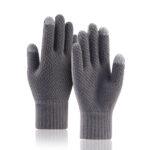Gants pour écran tactile Techsuit (ST0013) en acrylique, taille 22 cm   - Grey