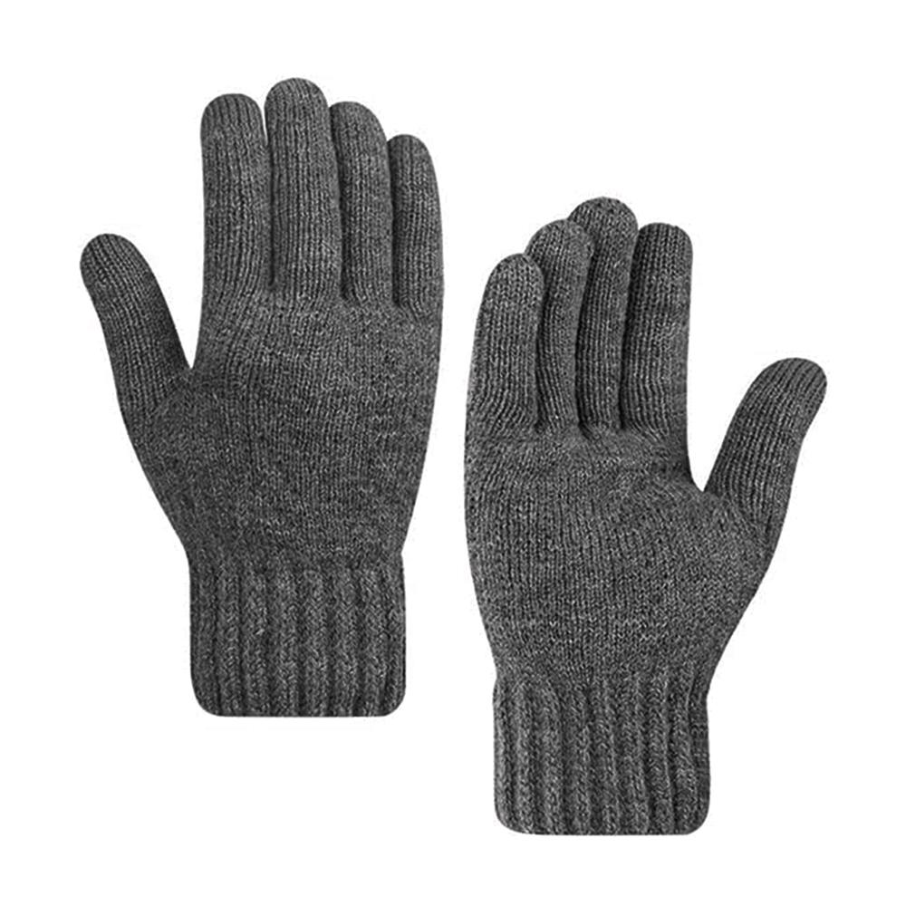 1774513 Gants pour écran tactile Techsuit (ST0015) en laine d'alpaga, taille 21 cm - Dark Gray – Image 1