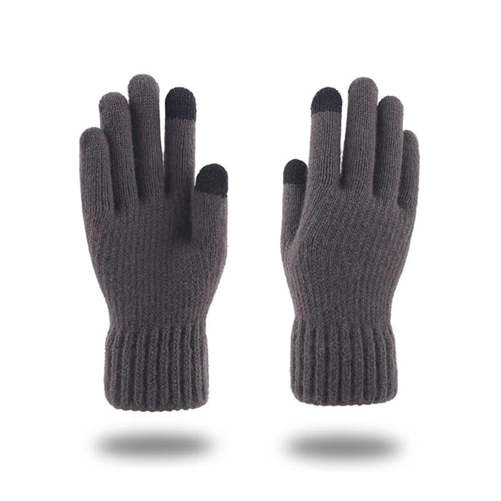 1776667 Gants pour écran tactile Techsuit (ST0012) en laine d'alpaga, taille 22 cm - Dark Grey – Image 1