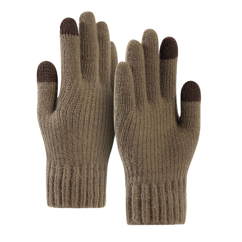 1776823 Gants pour écran tactile Techsuit (ST0012) en laine d'alpaga, taille 22 cm - Coffee – Image 1