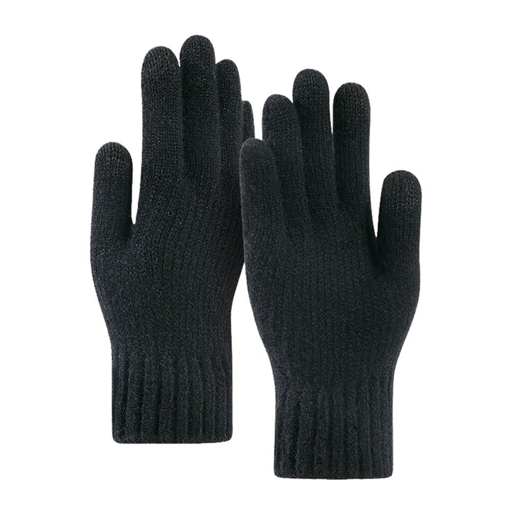 1776841 Gants pour écran tactile Techsuit (ST0012) en laine d'alpaga, taille 22 cm - Black – Image 1
