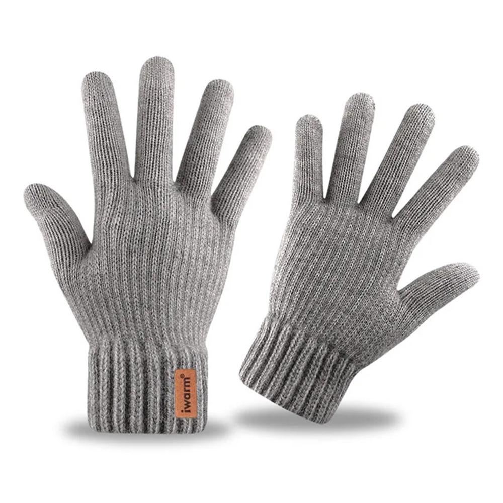 1776889 Gants pour écran tactile iWarm (ST0016) en laine d'alpaga, taille 22 cm - Grey – Image 1