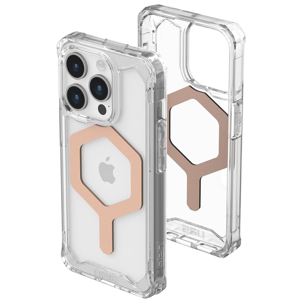 1777441 Coque UAG Plyo MagSafe pour iPhone 15 Pro - Ice Rose Gold – Image 1