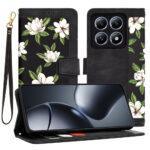 Étui portefeuille Techsuit FlipCraft pour Xiaomi 14T Pro - Flowers of the Dawn