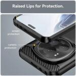 Coque Techsuit Carbon Silicone pour Xiaomi 15 Pro - Black – Image 2