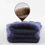 Gants pour écran tactile iWarm (ST0016) en laine d'alpaga, taille 22 cm   - Navy Blue – Image 5