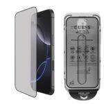 Protection d'écran Guess Classic 2.5D Outline Verre Trempé avec applicateur pour iPhone 16 Pro - Black