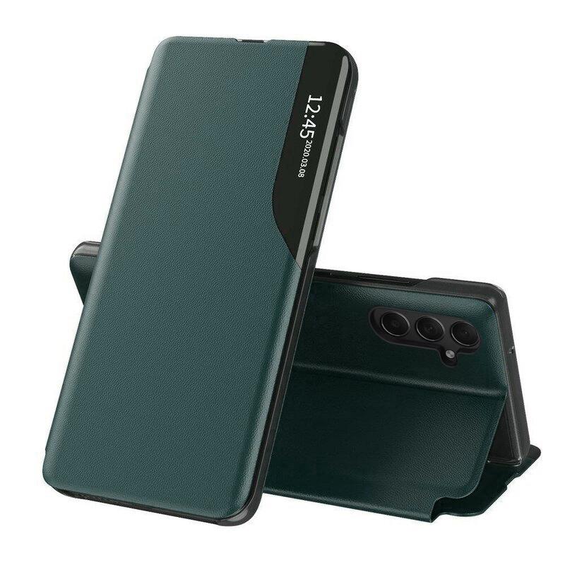 1906849 Étui à rabat Techsuit eFold Series pour Samsung Galaxy S25 - Dark Green – Image 1