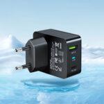 Chargeur mural Techsuit Tiny Series (CHPD173) GaN, USB, Type-C, Charge rapide, PD35W   - White – Image 5