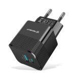 Chargeur mural Techsuit Tiny Series (CHPD216) GaN, USB QC3.0, Type-C PD25W   - Black
