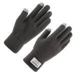 Gants pour écran tactile iWarm (ST0007) en laine de qualité supérieure   - Gray