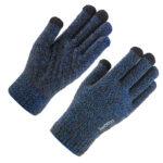 Gants pour écran tactile iWarm (ST0018) en laine de qualité supérieure, taille 23 cm   - Blue