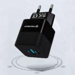 Chargeur mural Techsuit Tiny Series (CHPD216) GaN, USB QC3.0, Type-C PD25W   - White – Image 5