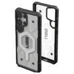 Coque UAG Pathfinder Clear MagSafe pour Samsung Galaxy S25 Ultra - Ice / Silver