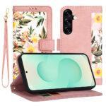 Étui portefeuille Techsuit FlipCraft pour Samsung Galaxy S25 Plus - Sweetheart Pink
