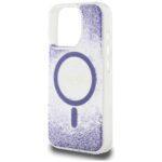 Coque Guess Liquid Glitter Flower MagSafe pour iPhone 16 Pro - Purple – Image 4