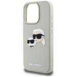 Coque Karl Lagerfeld 3D Design pour iPhone 16 Pro Max - Beige Rubber Karl&Choupette – Image 2