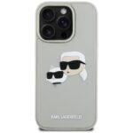 Coque Karl Lagerfeld 3D Design pour iPhone 16 Pro Max - Beige Rubber Karl&Choupette – Image 3