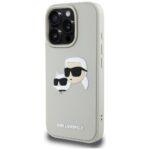 Coque Karl Lagerfeld 3D Design pour iPhone 16 Pro Max - Beige Rubber Karl&Choupette – Image 4