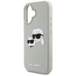 Coque Karl Lagerfeld 3D Design pour iPhone 16 - Beige Rubber Karl&Choupette – Image 2