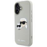 Coque Karl Lagerfeld 3D Design pour iPhone 16 - Beige Rubber Karl&Choupette – Image 5