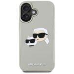 Coque Karl Lagerfeld 3D Design pour iPhone 16 - Beige Rubber Karl&Choupette – Image 4