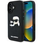 Coque Karl Lagerfeld 3D Design pour iPhone 16 - Rubber Karl&Choupette