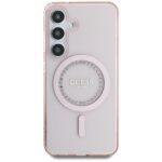 Coque Guess IML Rhinestones MagSafe pour Samsung Galaxy S25 - Pink – Image 2