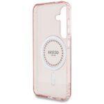 Coque Guess IML Rhinestones MagSafe pour Samsung Galaxy S25 - Pink – Image 6