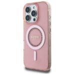 Coque Guess IML Rhinestones MagSafe pour iPhone 16 Pro Max - Pink – Image 3