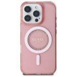 Coque Guess IML Rhinestones MagSafe pour iPhone 16 Pro - Pink – Image 3