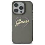 Coque Guess Hardcase IML Heart pour iPhone 16 Pro - Black – Image 2