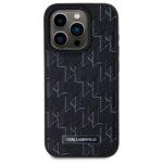 Coque Karl Lagerfeld Leather MagSafe pour iPhone 15 Pro - Monogram Metal Logo – Image 2