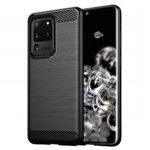 Coque Techsuit Carbon Silicone pour Samsung Galaxy S20 Ultra - Black